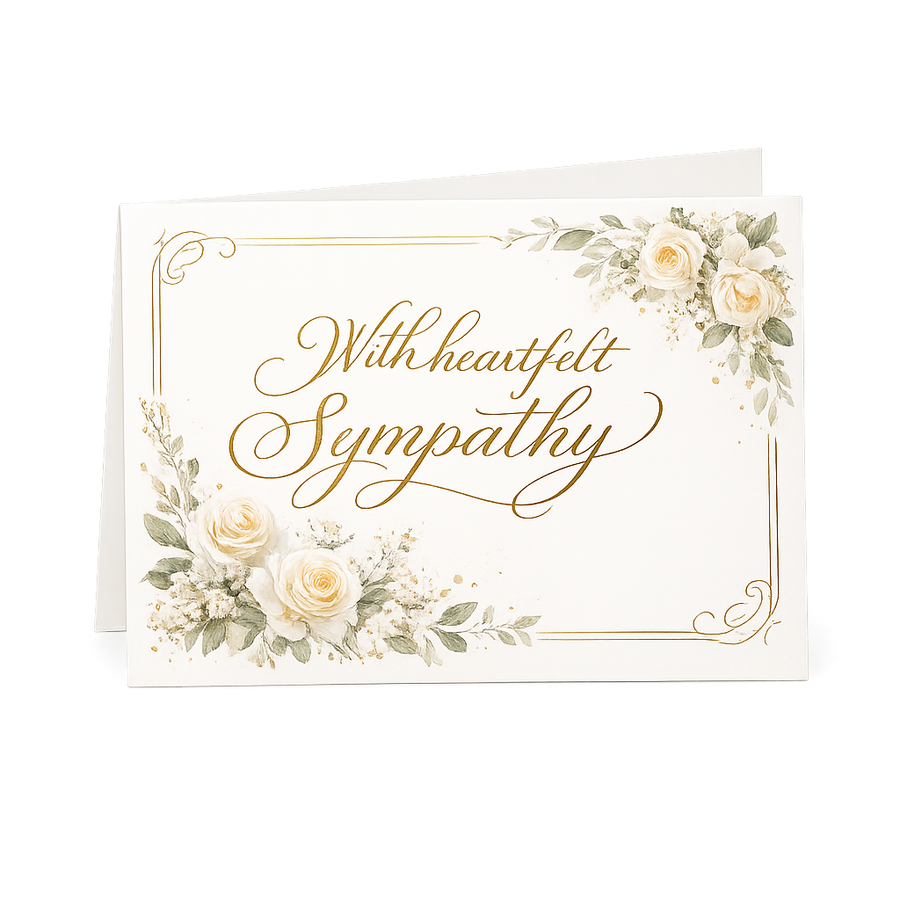 Handwritten Sympathy Card