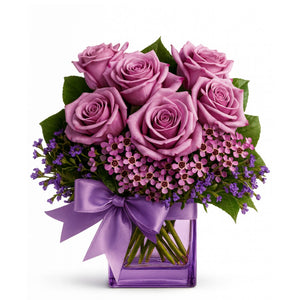 Lavender Serenade – fresh flower arrangement from Blooming Treasure, Baltimore