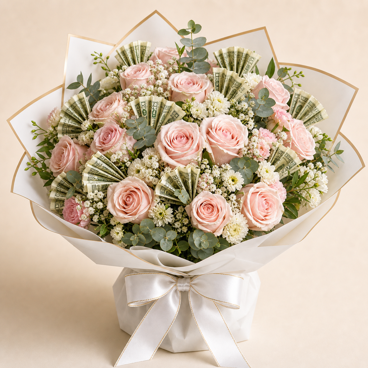 Money Bouquets collection featuring floral and money bouquet styles