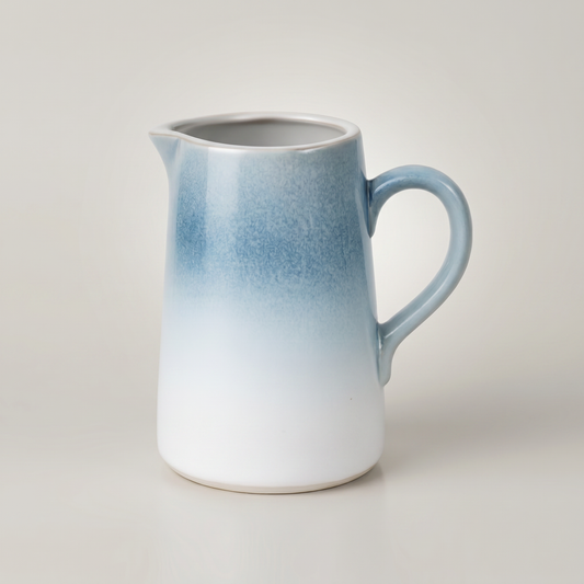 Azure Drift Pitcher Vase