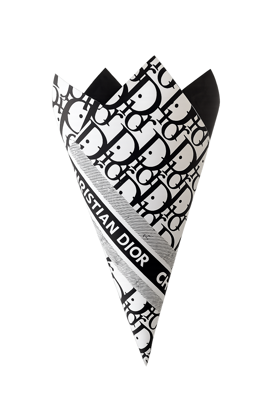Christian Dior wrapping paper – fresh flower arrangement from Blooming Treasure, Baltimore