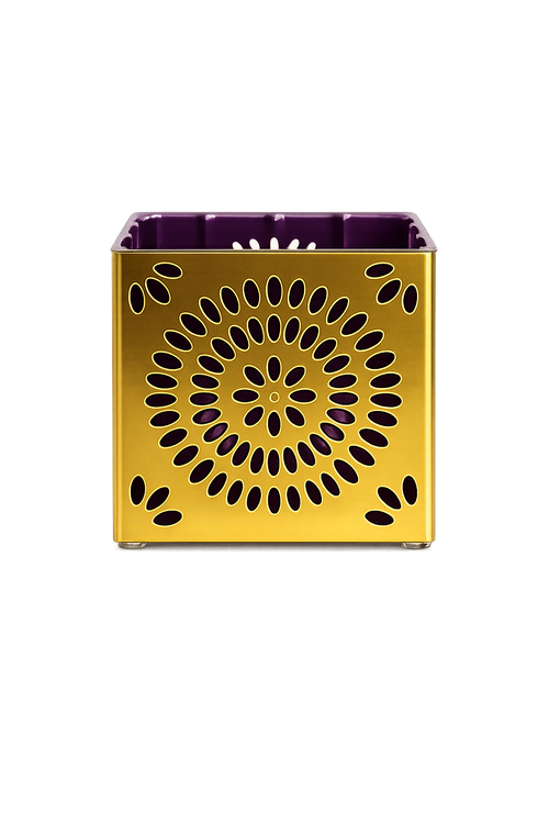 Gilded Amara Cube Vase