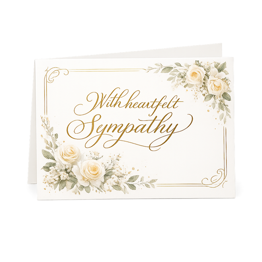 Handwritten Sympathy Card