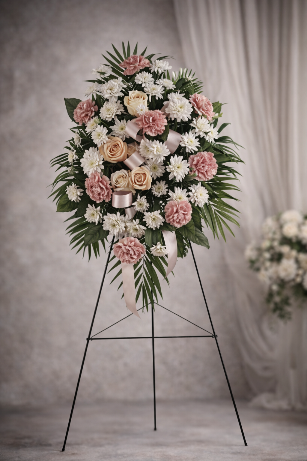 Gentle Remembrance Standing Spray – fresh flower arrangement from Blooming Treasure, Baltimore