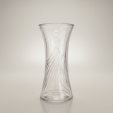 Clear Swirl Curve Vase as shown