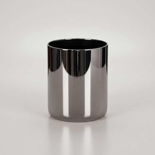 Onyx Steel Cylinder Vase