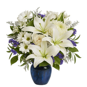 Opulent Azure – fresh flower arrangement from Blooming Treasure, Baltimore