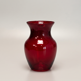 Ruby Aura Glass Vase