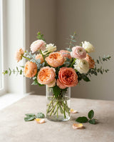 Peachy Summer Vase as shown