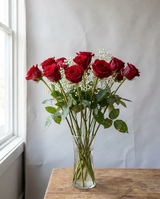 Eternal Dozen Red Roses as shown
