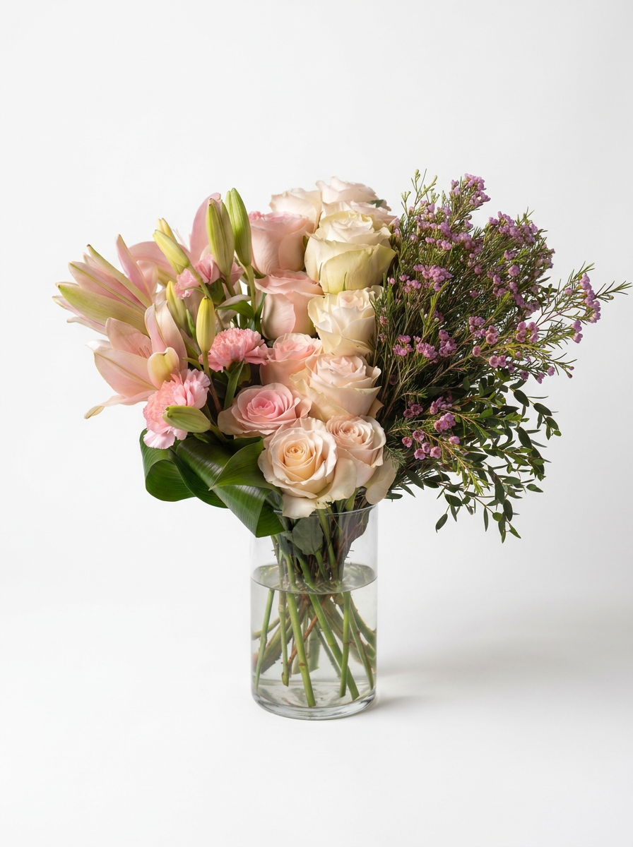Pink Petal Perfection – fresh flower arrangement from Blooming Treasure, Baltimore